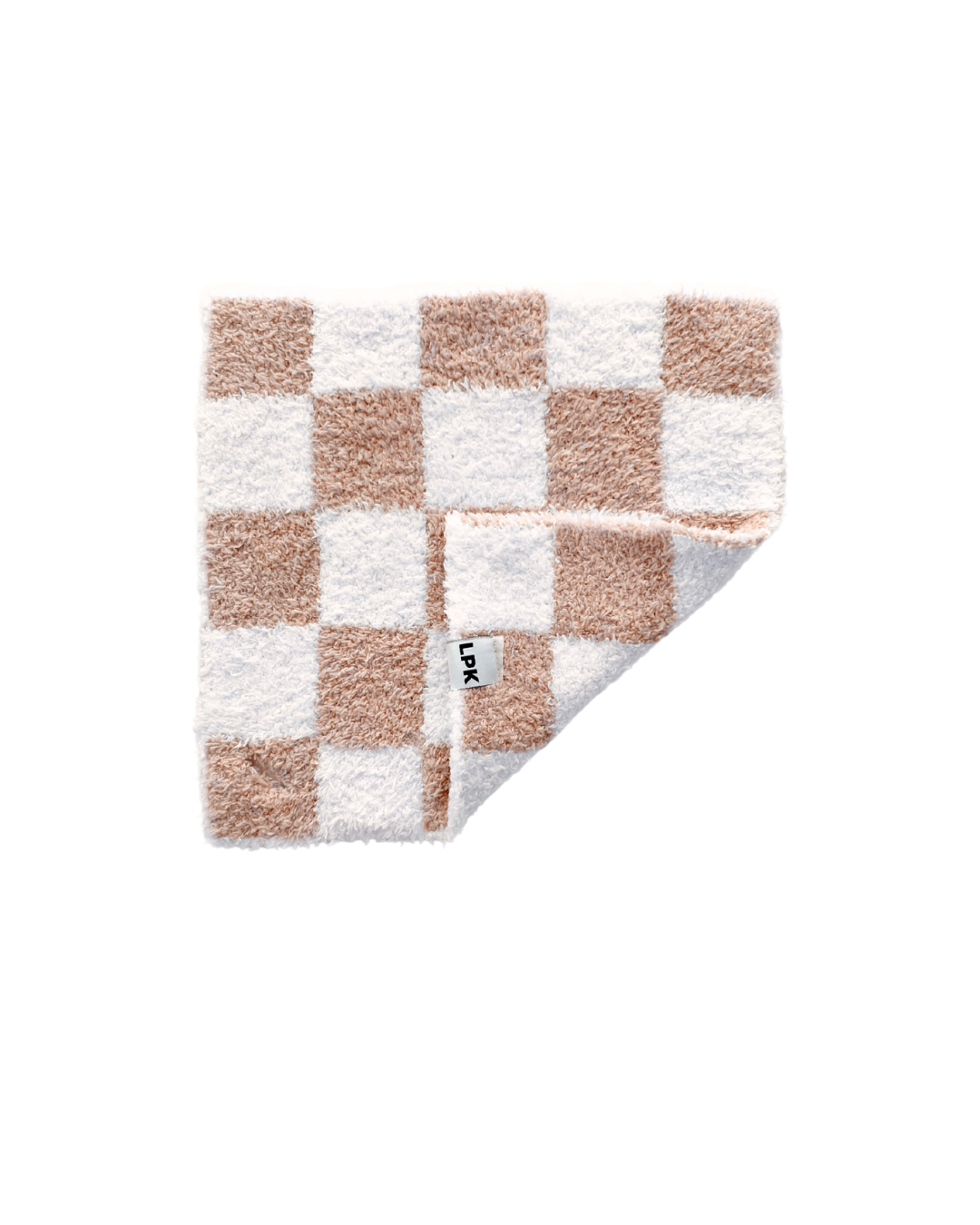 Checkered Plush Lovey | Latte