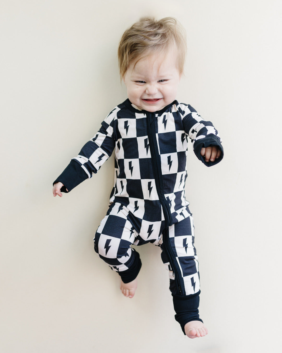 Bamboo Zip Romper | Checks & Bolts