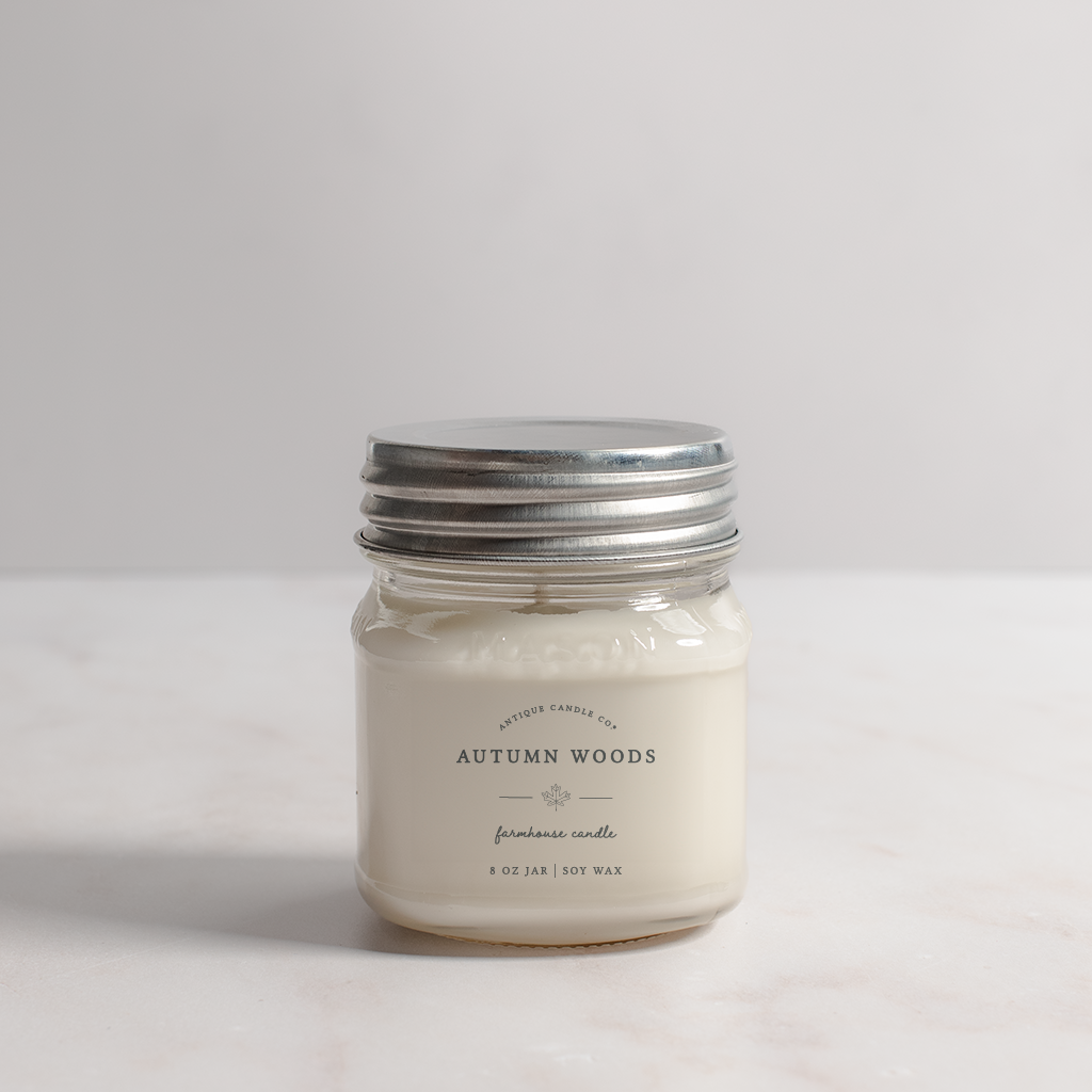 Autumn Woods - Soy Wax Mason Jar Candle