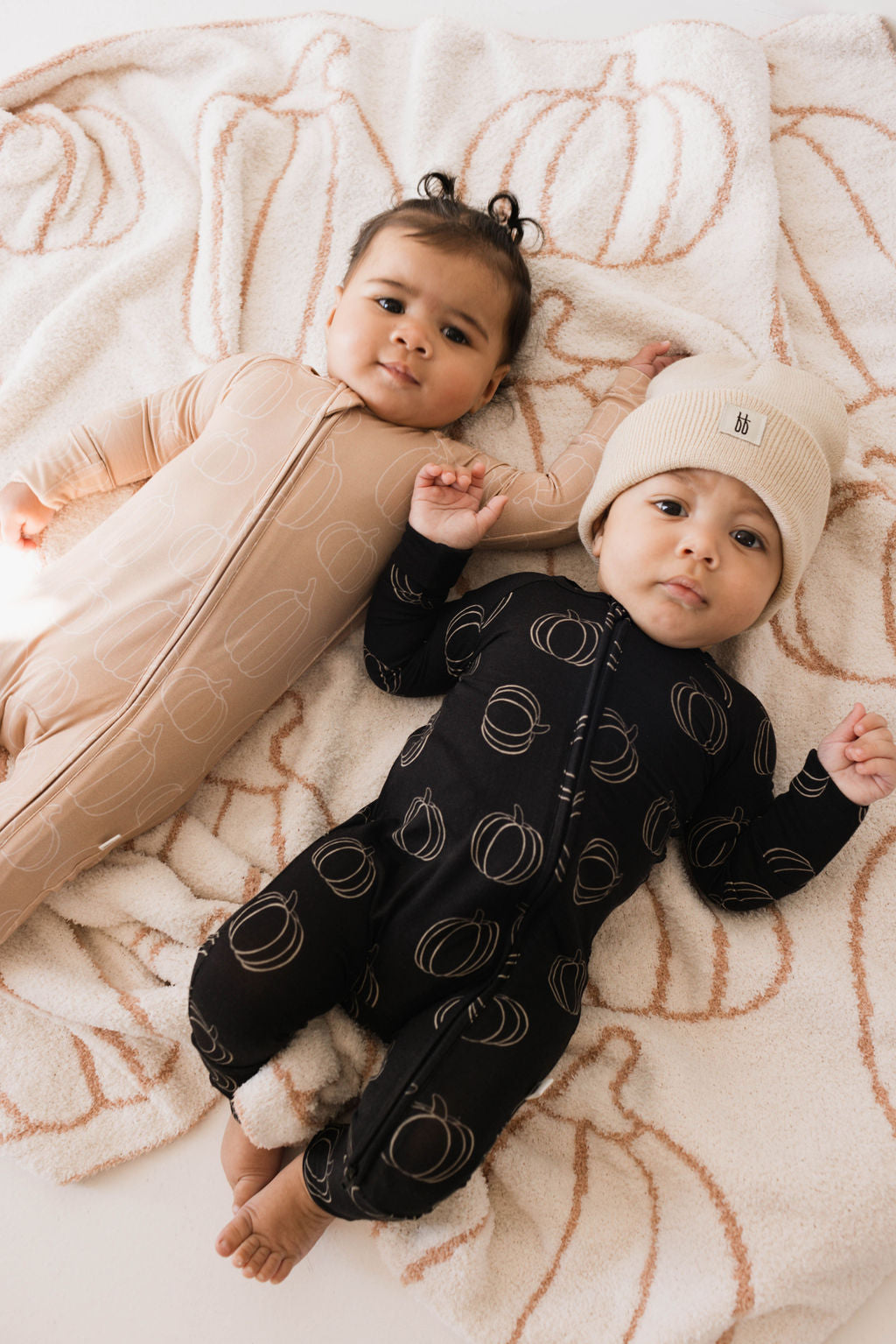 Bamboo Zip Pajamas | Midnight Pumpkin