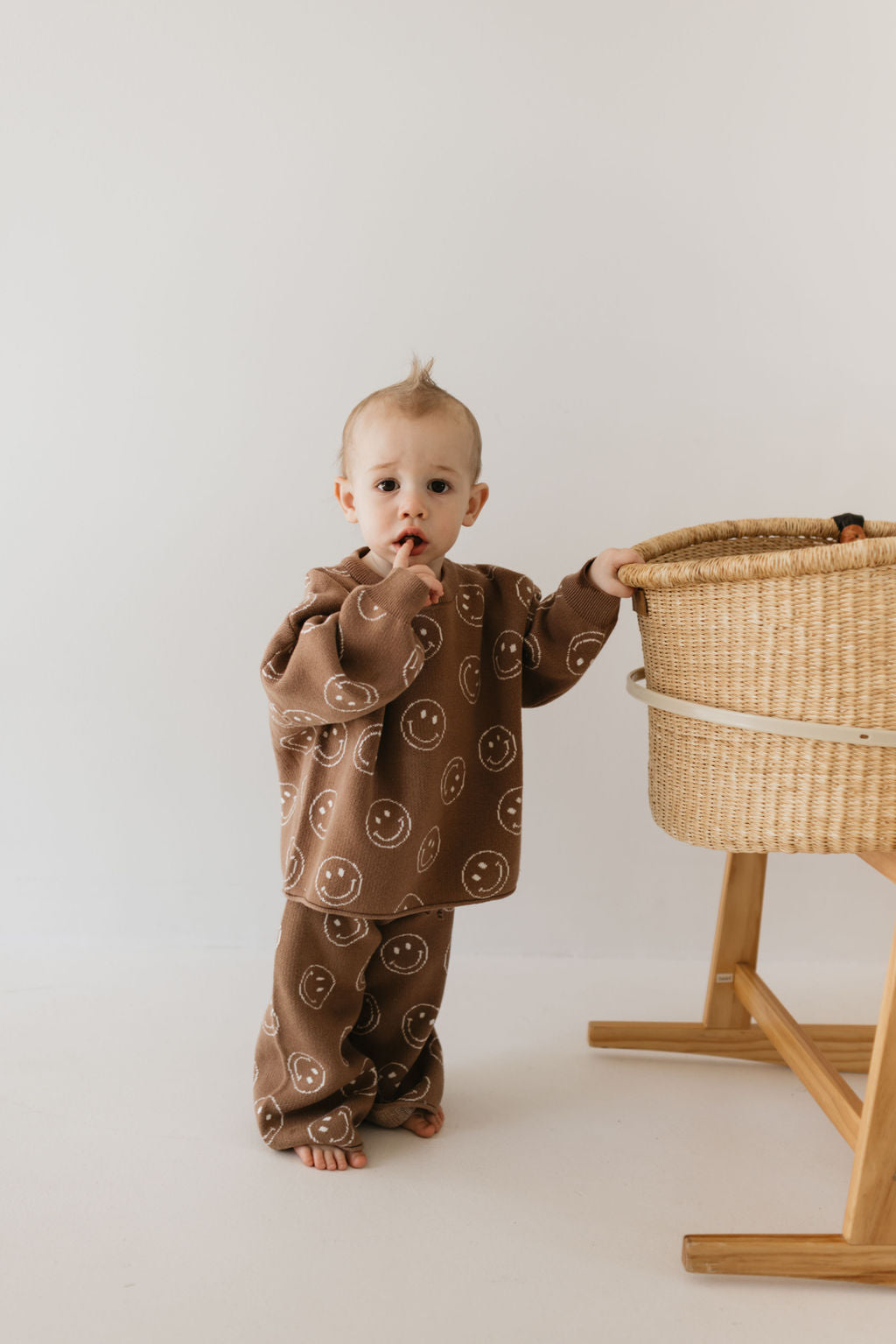 Knit Pant Set | Tan Just Smile