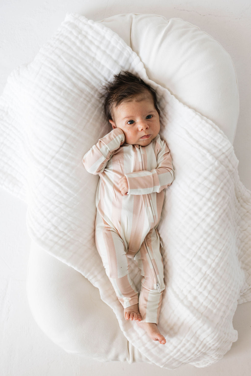 Bamboo Zip Pajamas | Candy Stripe