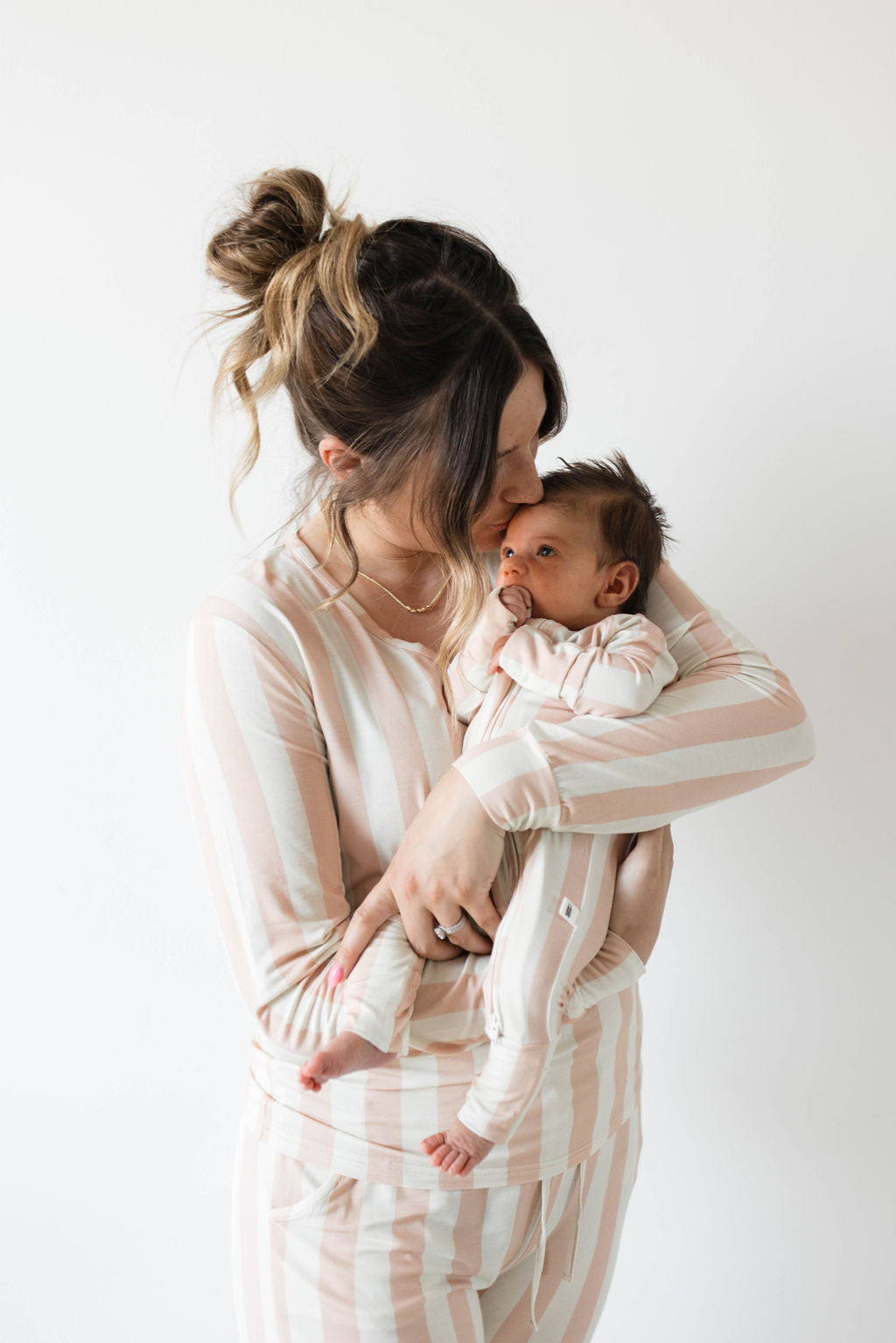 Bamboo Zip Pajamas | Candy Stripe