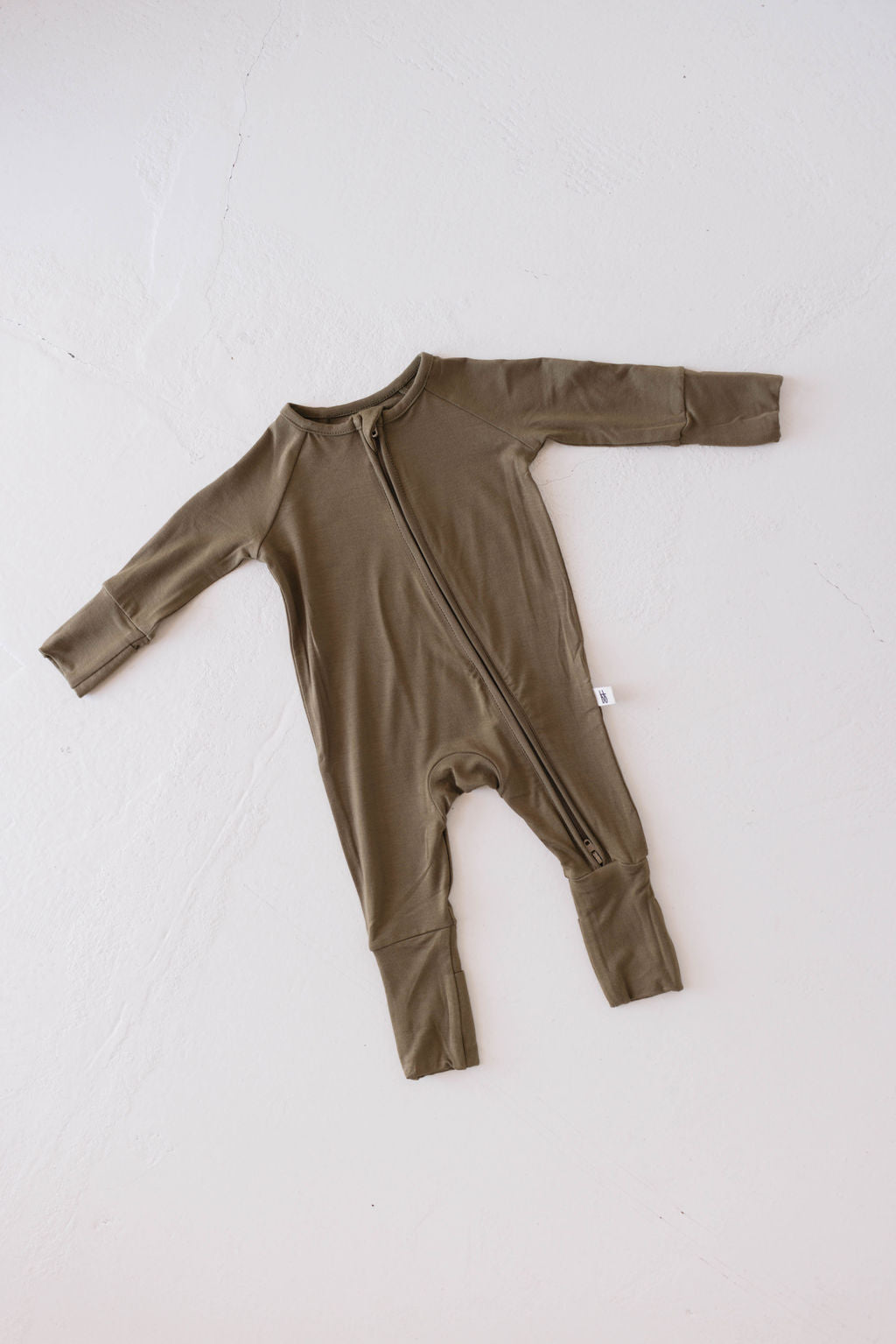 Bamboo Zip Pajamas | Olive Green | ff club