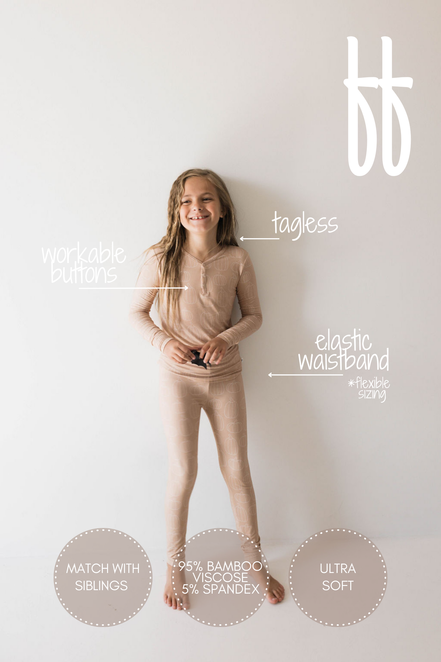 Bamboo Two Piece Pajamas | Pumpkin Pie