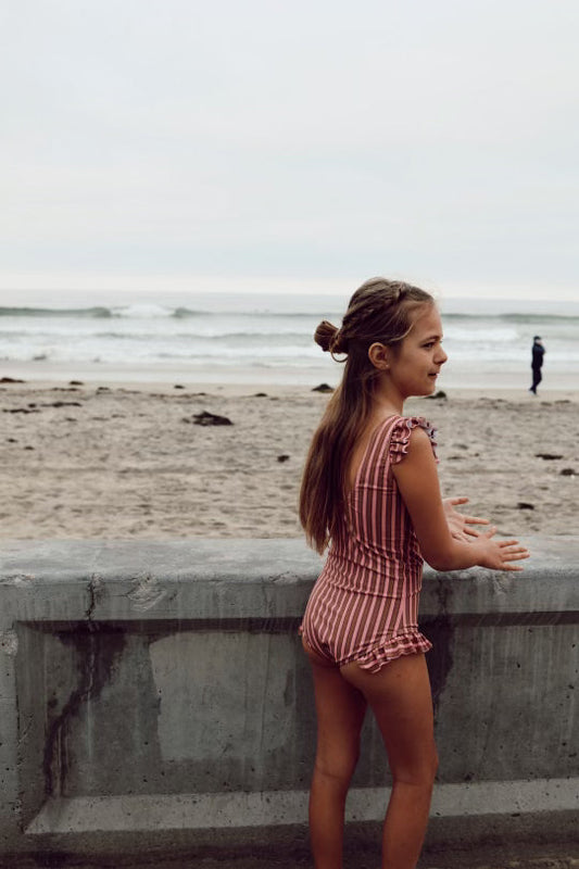 One Piece Girls Swim Suit | Boardwalk