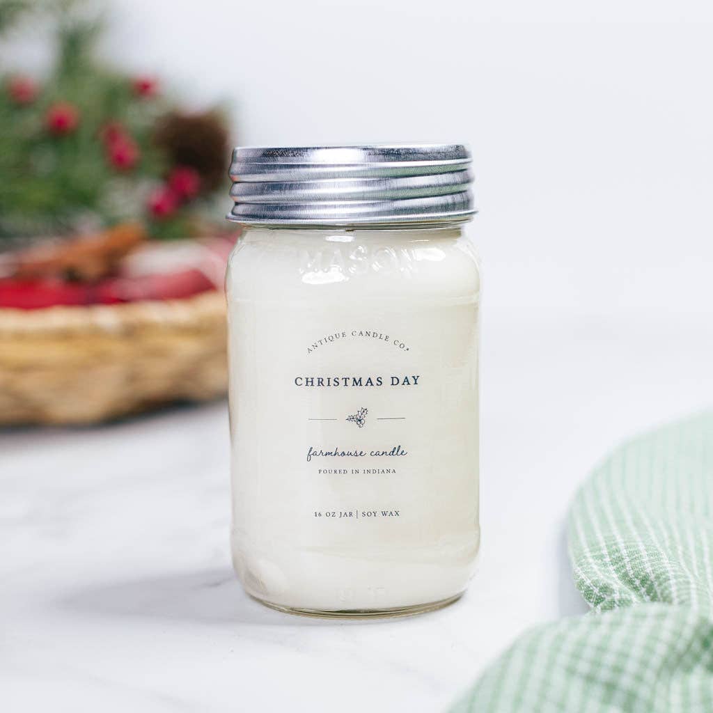 Christmas Day - Soy Wax Mason Jar Candle