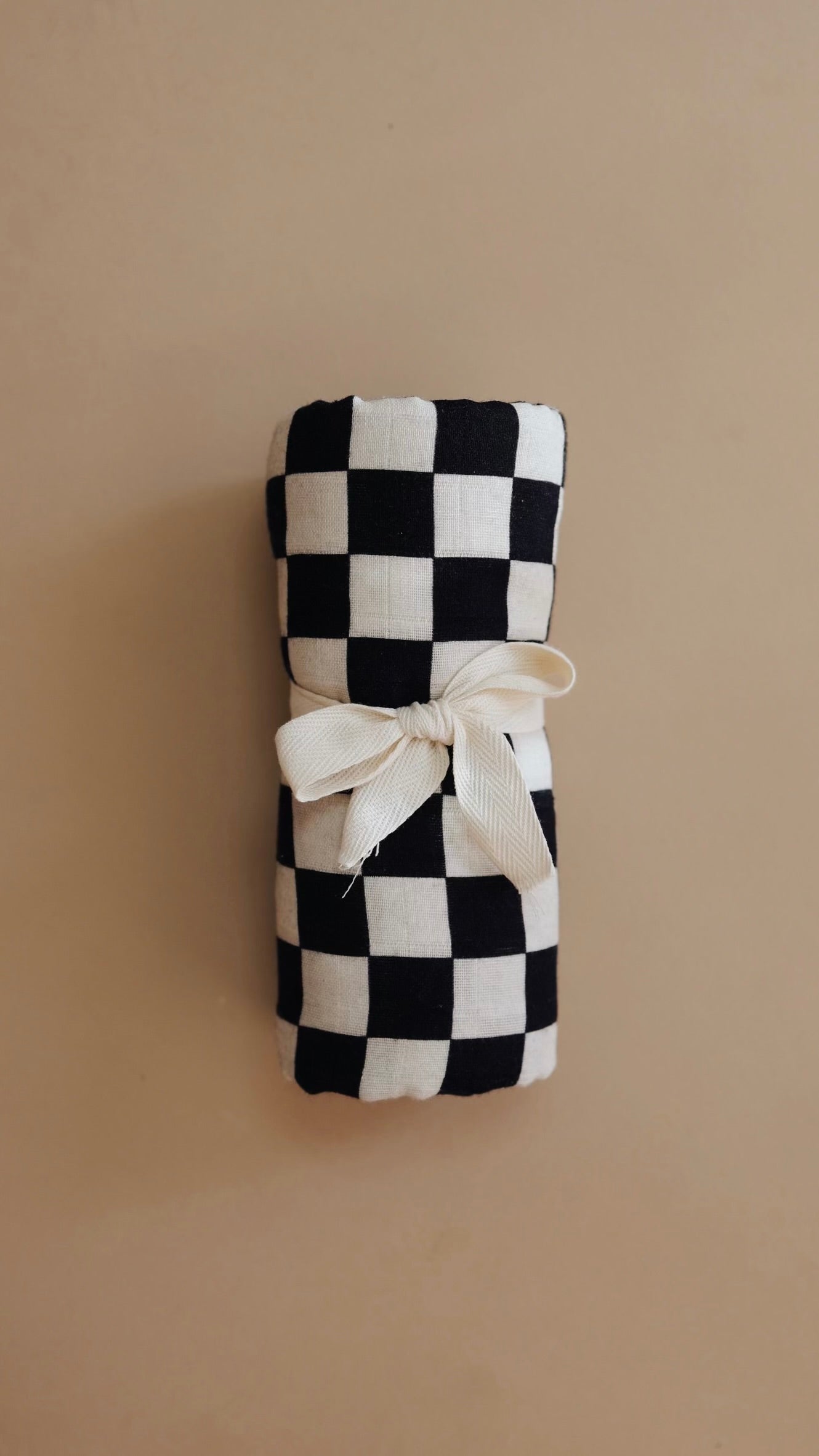 Muslin Swaddle | Black & White Checkerboard