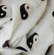 Muslin Swaddle | Black & White Yin Yang