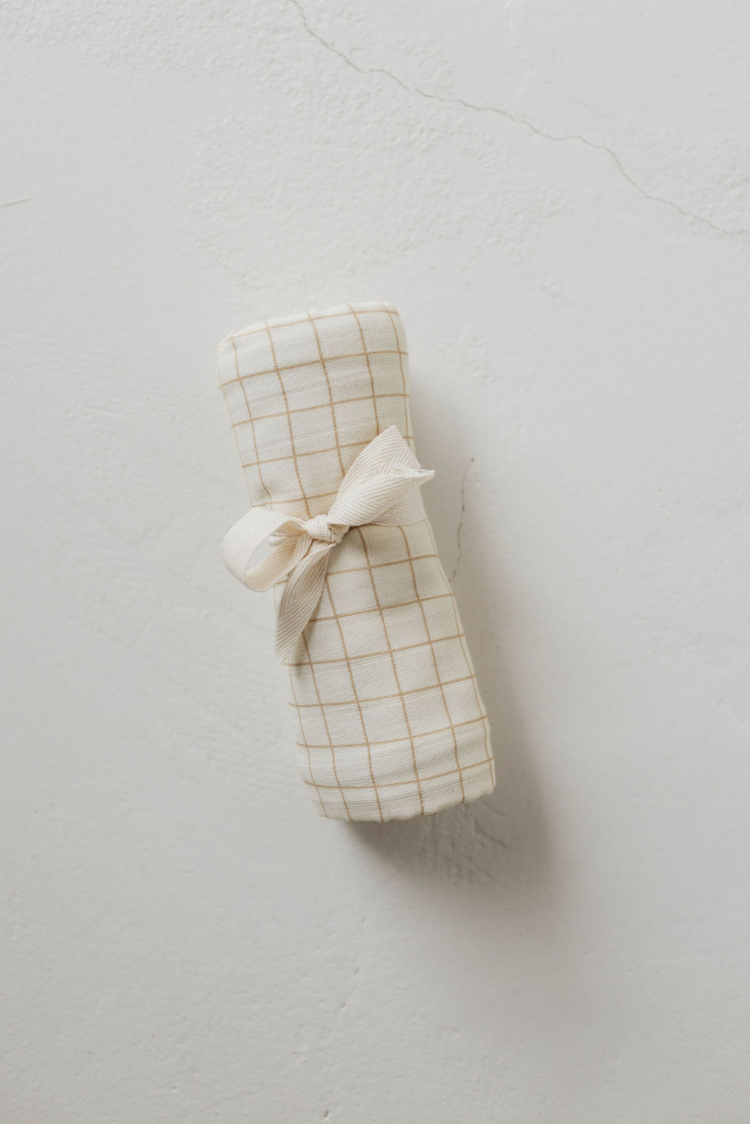 Muslin Swaddle | Golden Grid