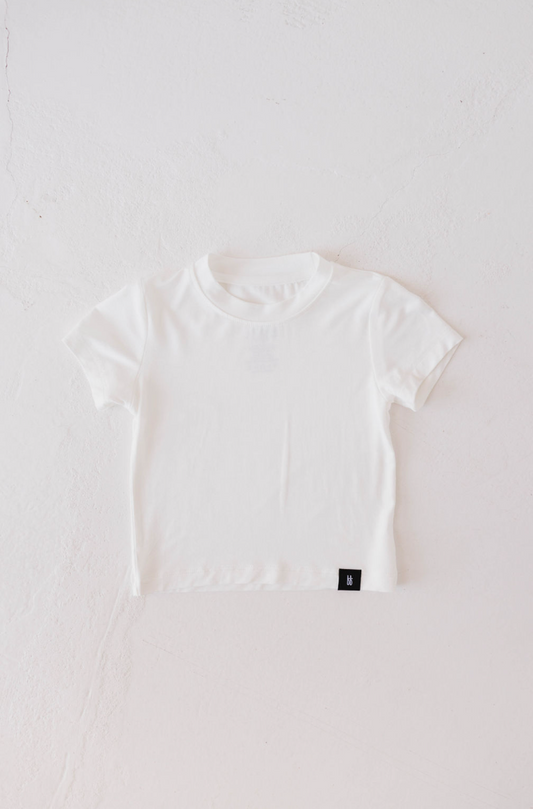 Basic Bamboo Tee | Cloud White