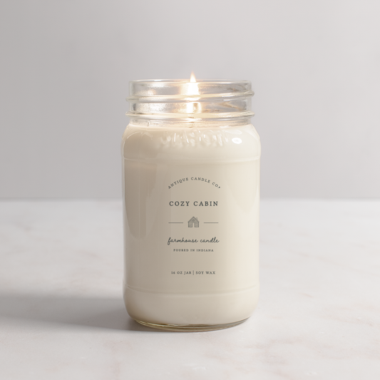 Cozy Cabin - Soy Wax Mason Jar Candle