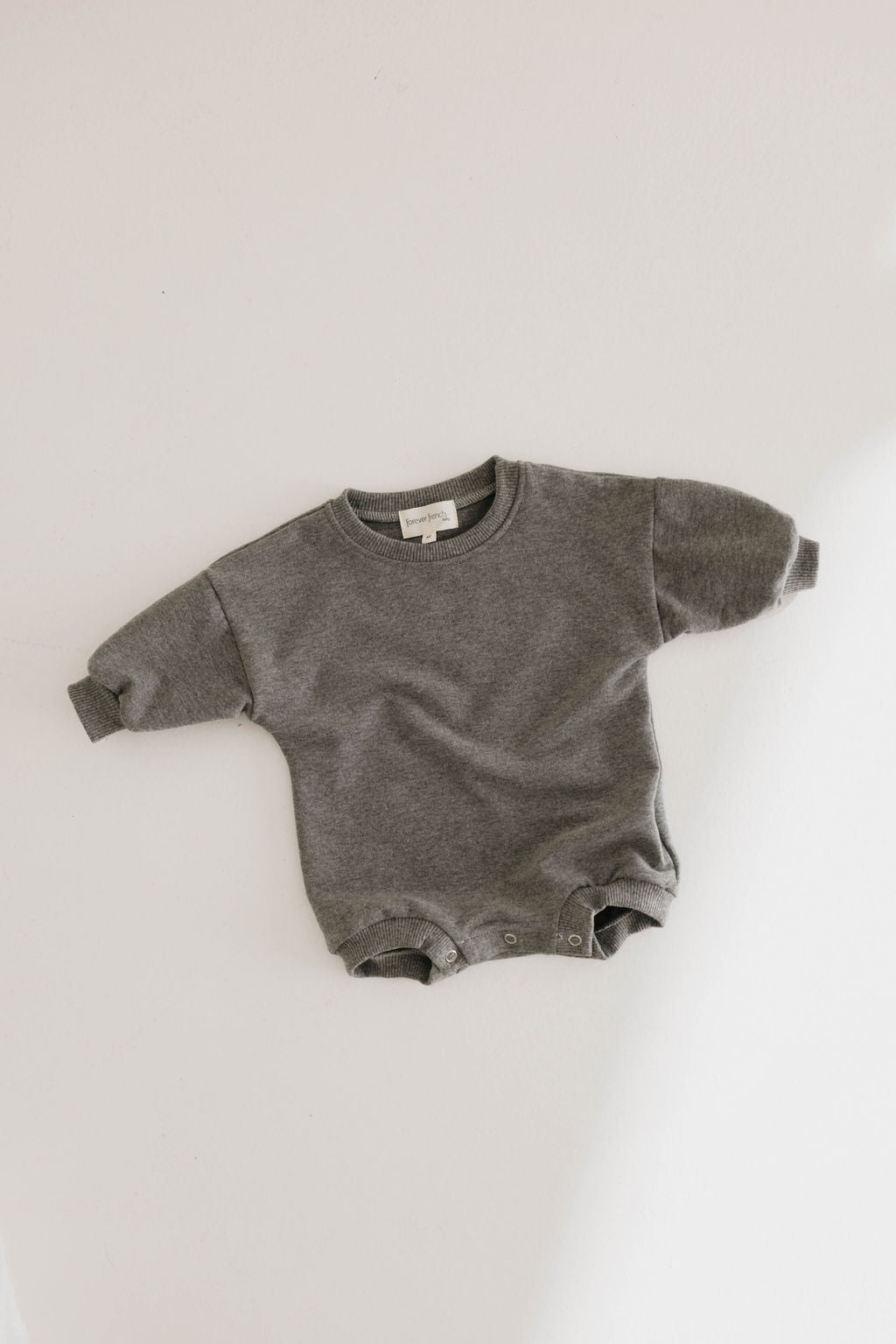 Sweatshirt Romper | Charcoal