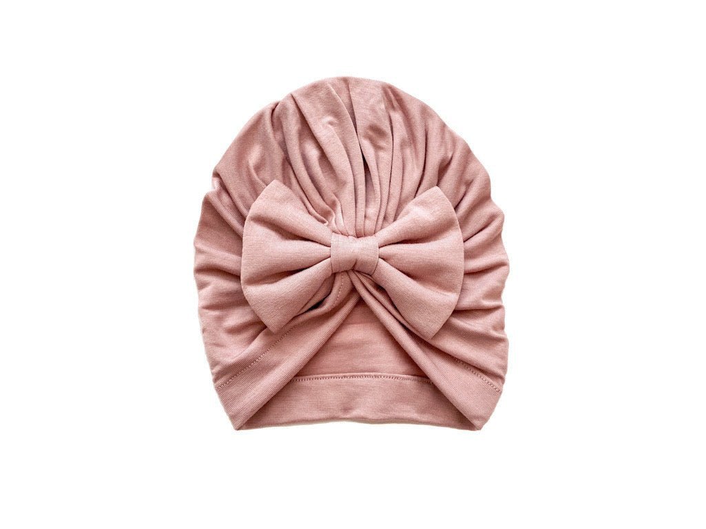 Knotted Baby Gown - Dusty Pink