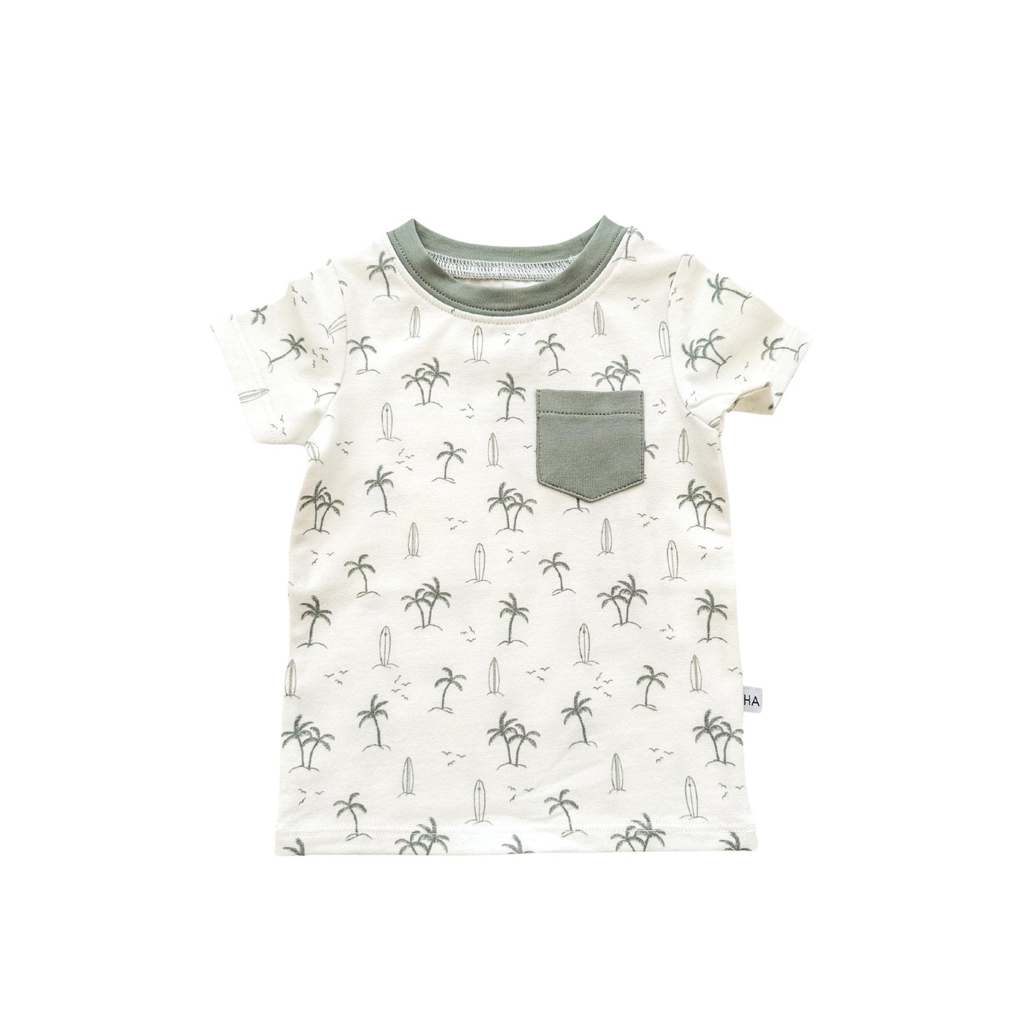 Organic Short Sleeve Shirt - Palm Beach