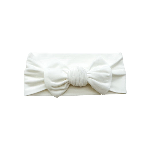 Knotted Headband - White